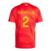 Officiële Voetbalshirt Spanje Marc Cucurella 2 Thuis EK 2024 - Heren